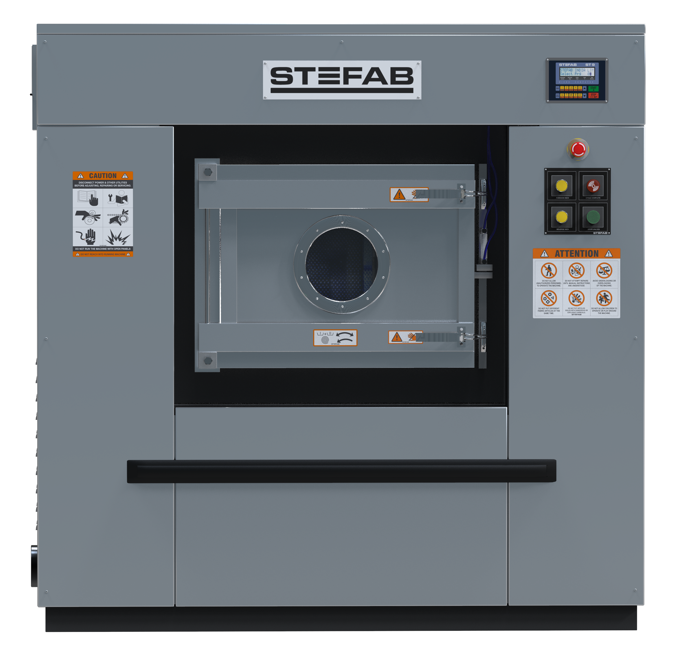 Barrier Washer Extractors. High Spin. Soft Mount.